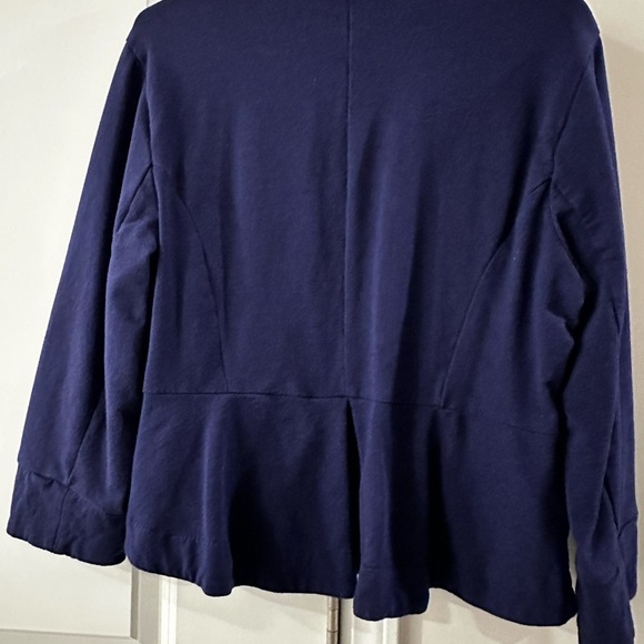 Navy Ruffle Jacket - Picture 5 of 8